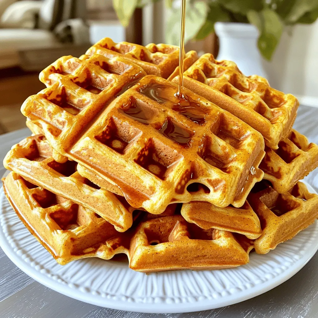 Spiced Pumpkin Waffles with Brown Butter Delight