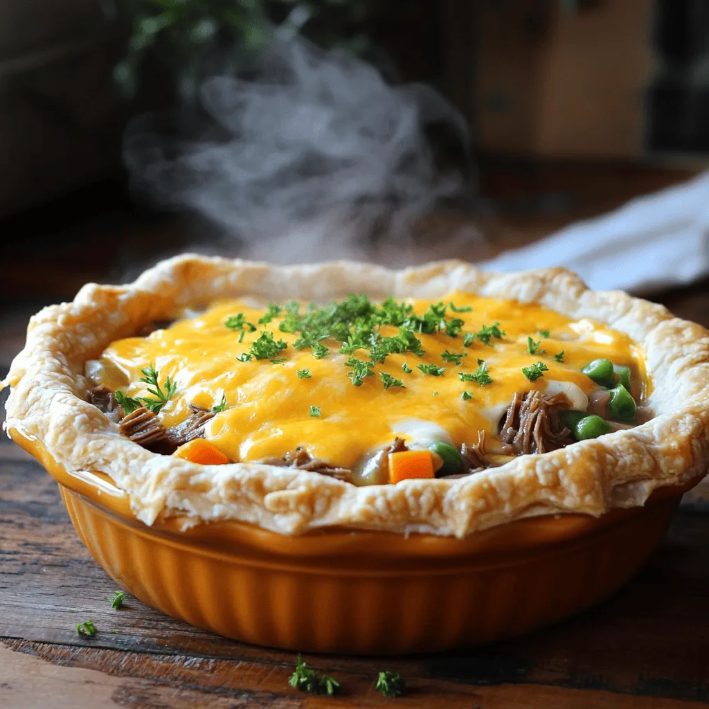 Cheesy Brisket Pot Pie Savory Family Comfort Meal