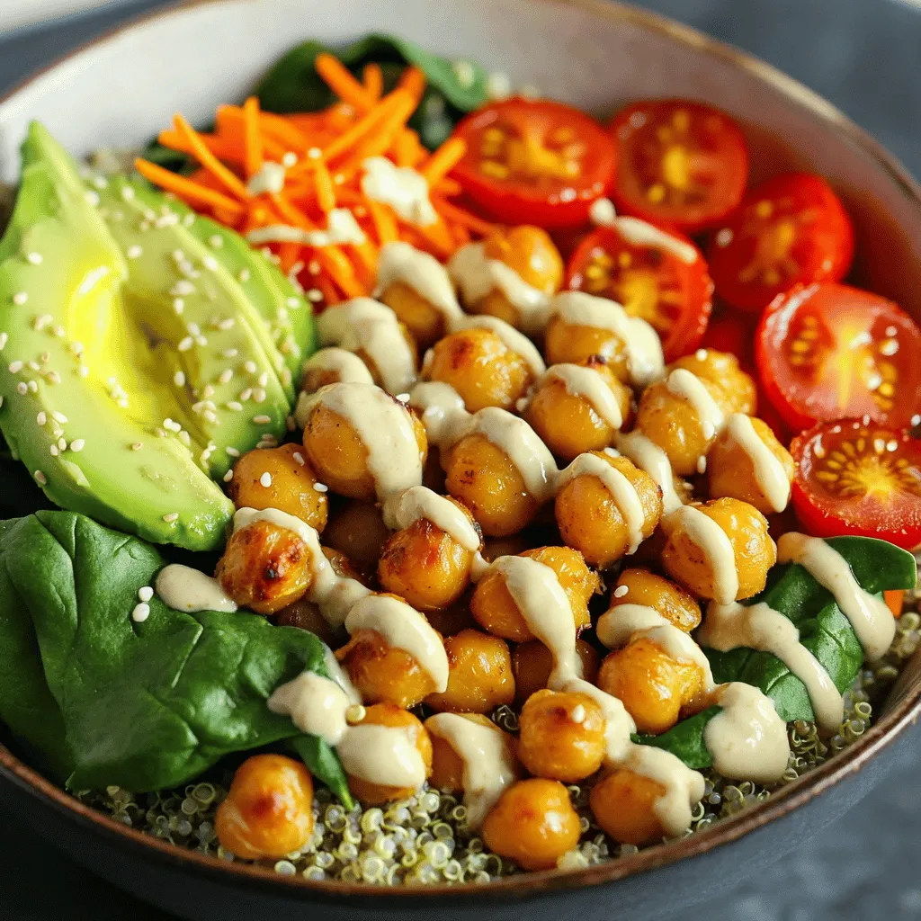 Crispy Chickpea Buddha Bowl Tasty and Nutritious Meal