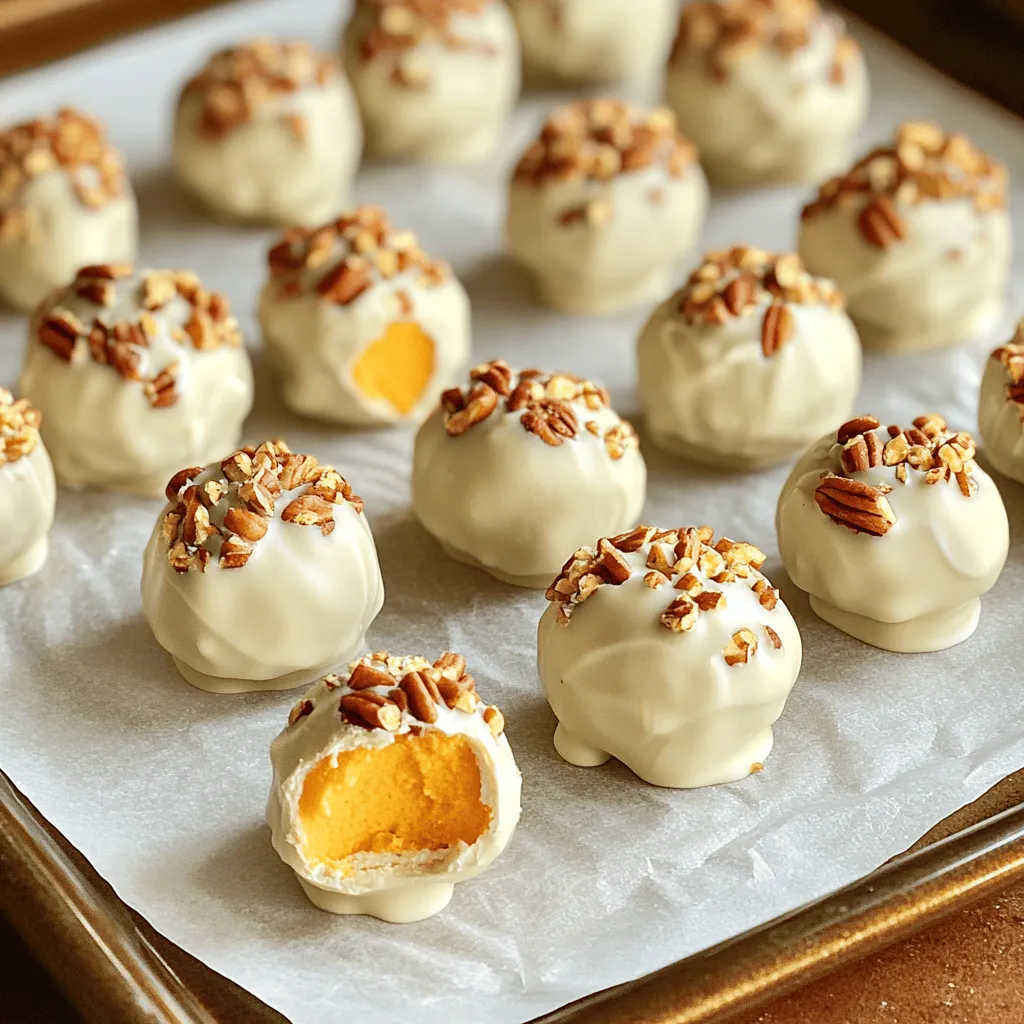 Pumpkin Cheesecake Truffles Irresistible Dessert Treat