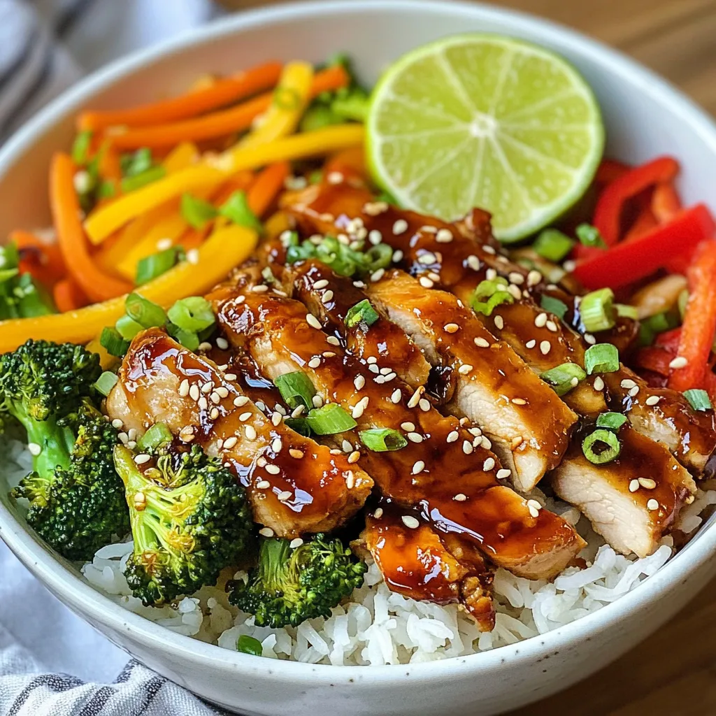 Teriyaki Chicken Bowl Flavorful Dinner Delight