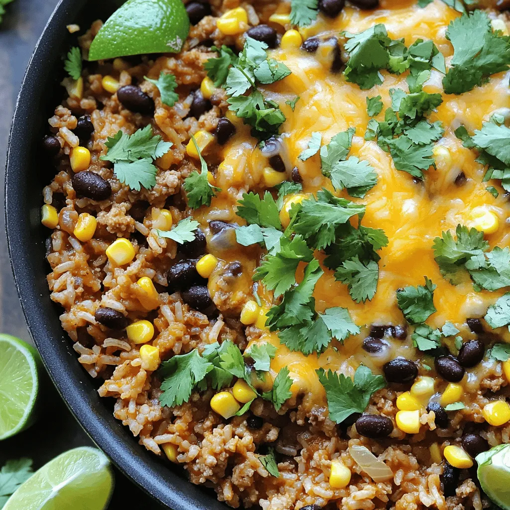 One-Pot Taco Rice Skillet Simple and Flavorful Meal