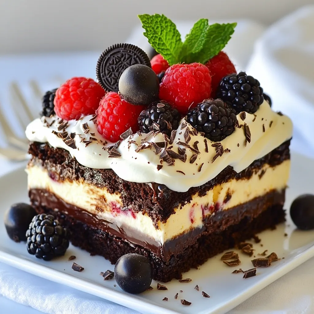 Brownie Refrigerator Cake Delightful Layered Dessert
