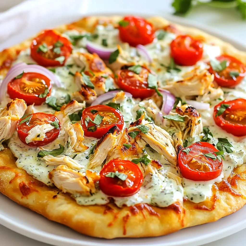 Tzatziki Chicken Pizza Flavorful and Easy Recipe