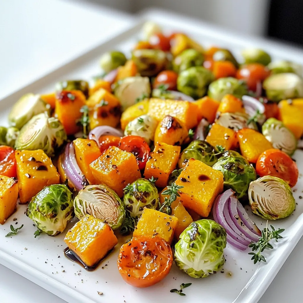 Balsamic Roasted Fall Veggies Sheet-Pan Delight