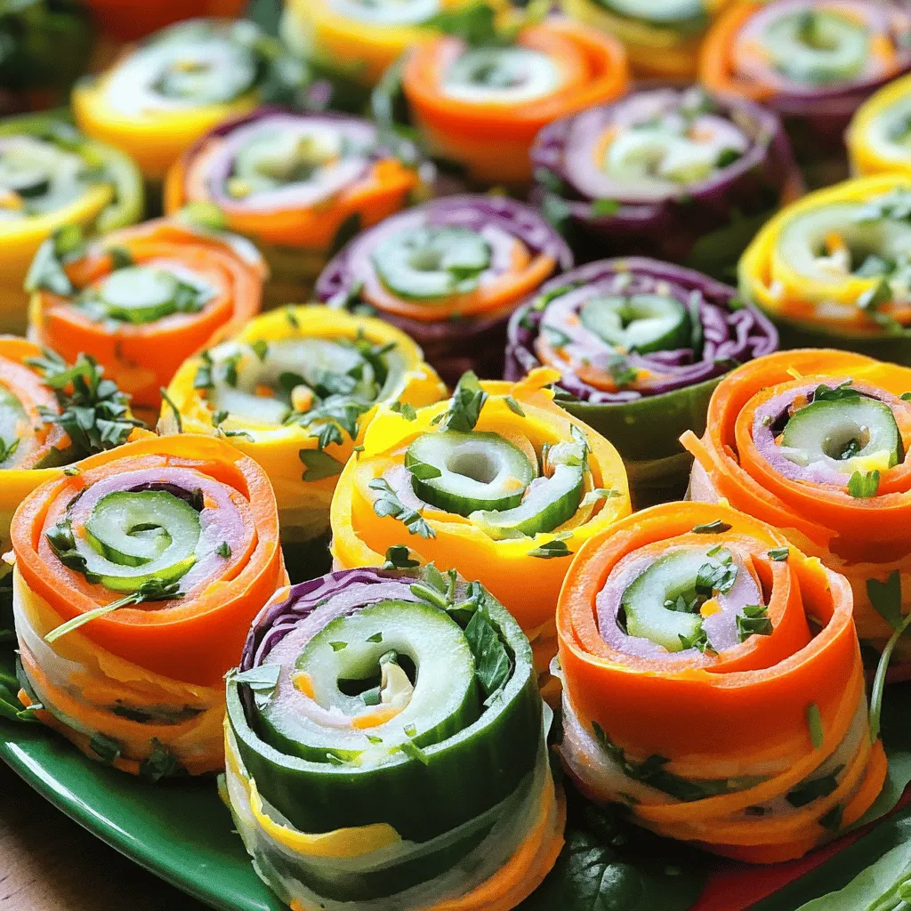 Rainbow Veggie Pinwheels Vibrant and Tasty Snack