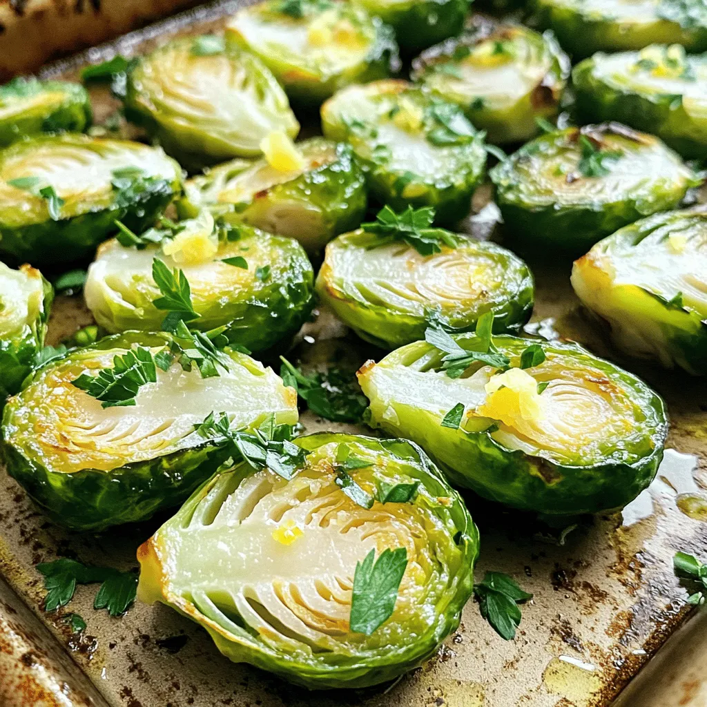 Garlic Herb Roasted Brussels Sprouts Flavorful Side Dish