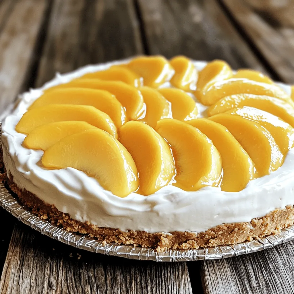 No-Bake Peach Cheesecake Rich and Creamy Delight