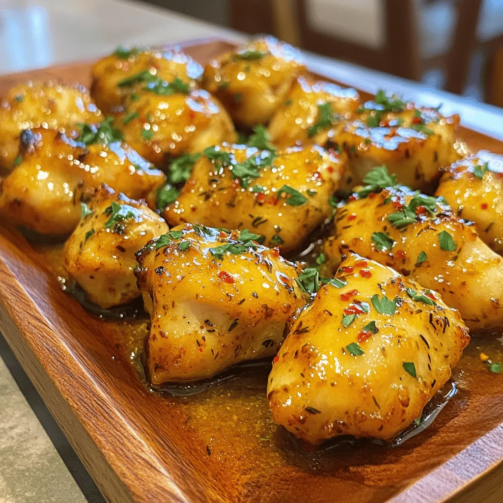 Garlic Butter Chicken Bites Savory and Easy Recipe