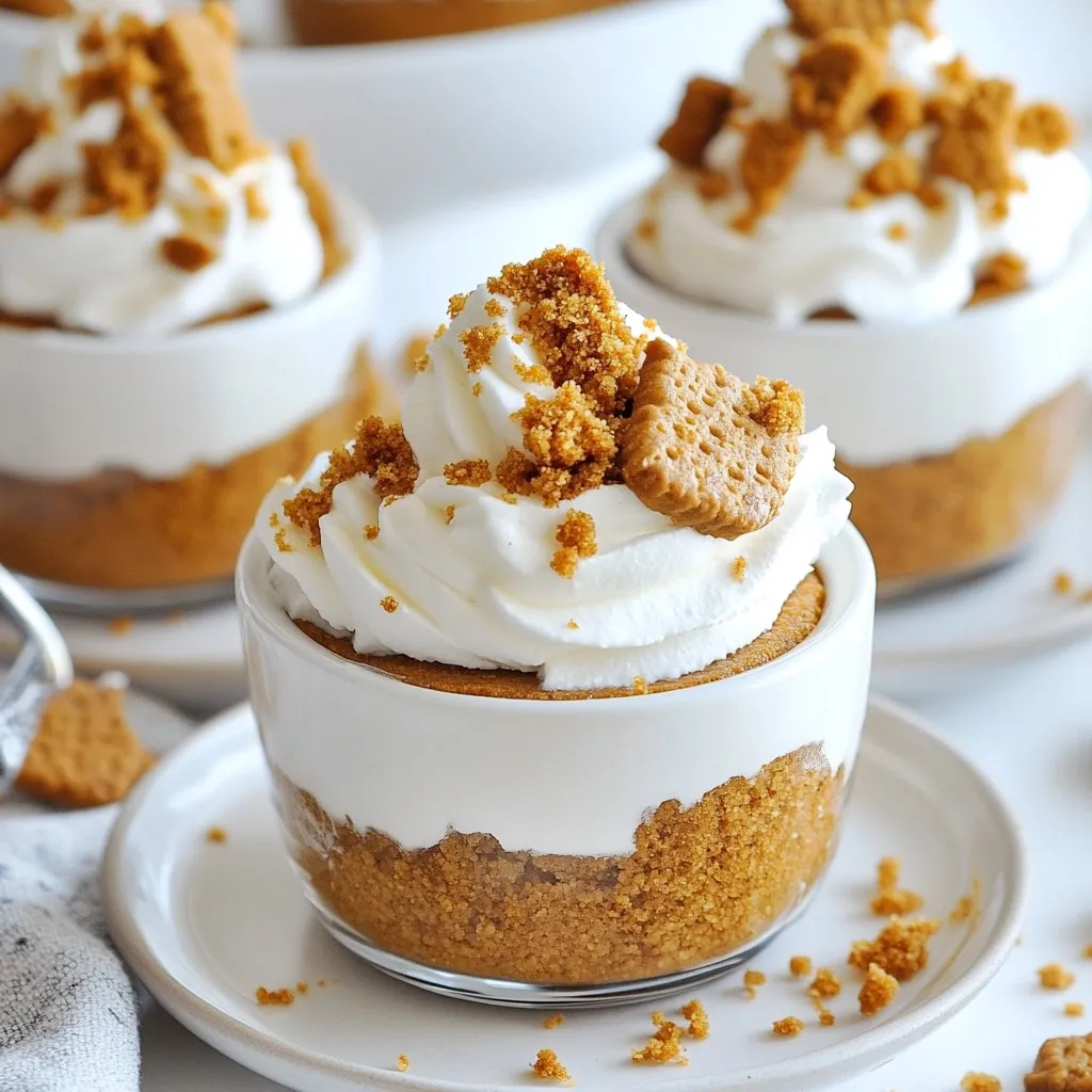 No-Bake Gingerbread Cheesecake Cups Delightful Treat