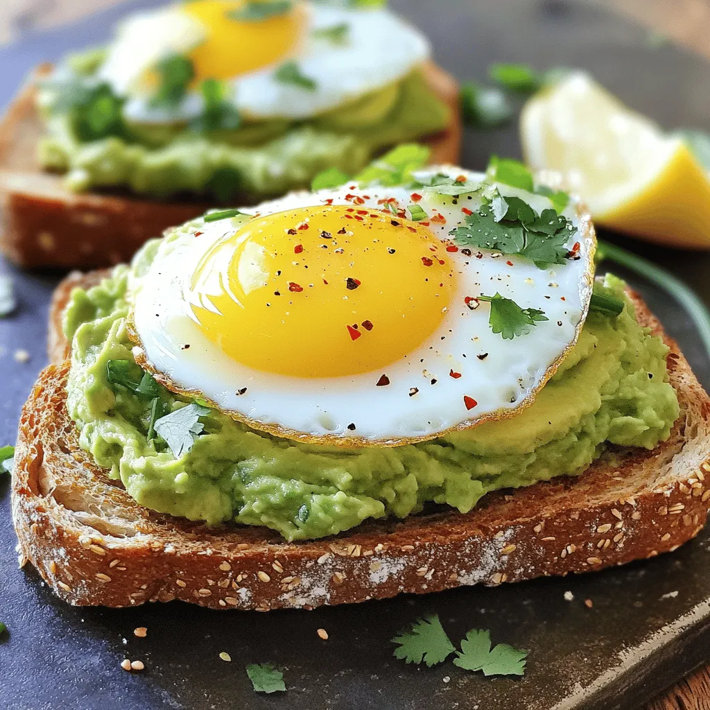 Savory Avocado Toast with Egg Simple and Tasty Recipe