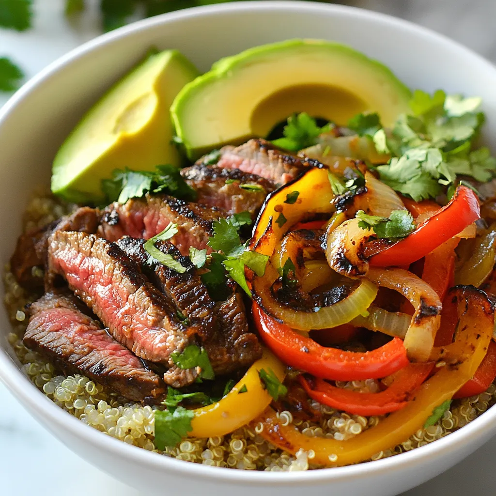High Protein Steak Fajita Bowl Flavorful &#038; Filling Meal