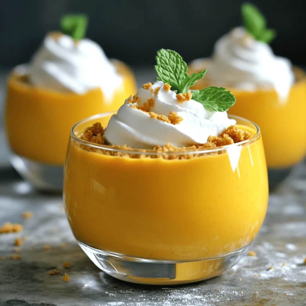 Pumpkin Cheesecake Protein Mousse Delicious Dessert Delight