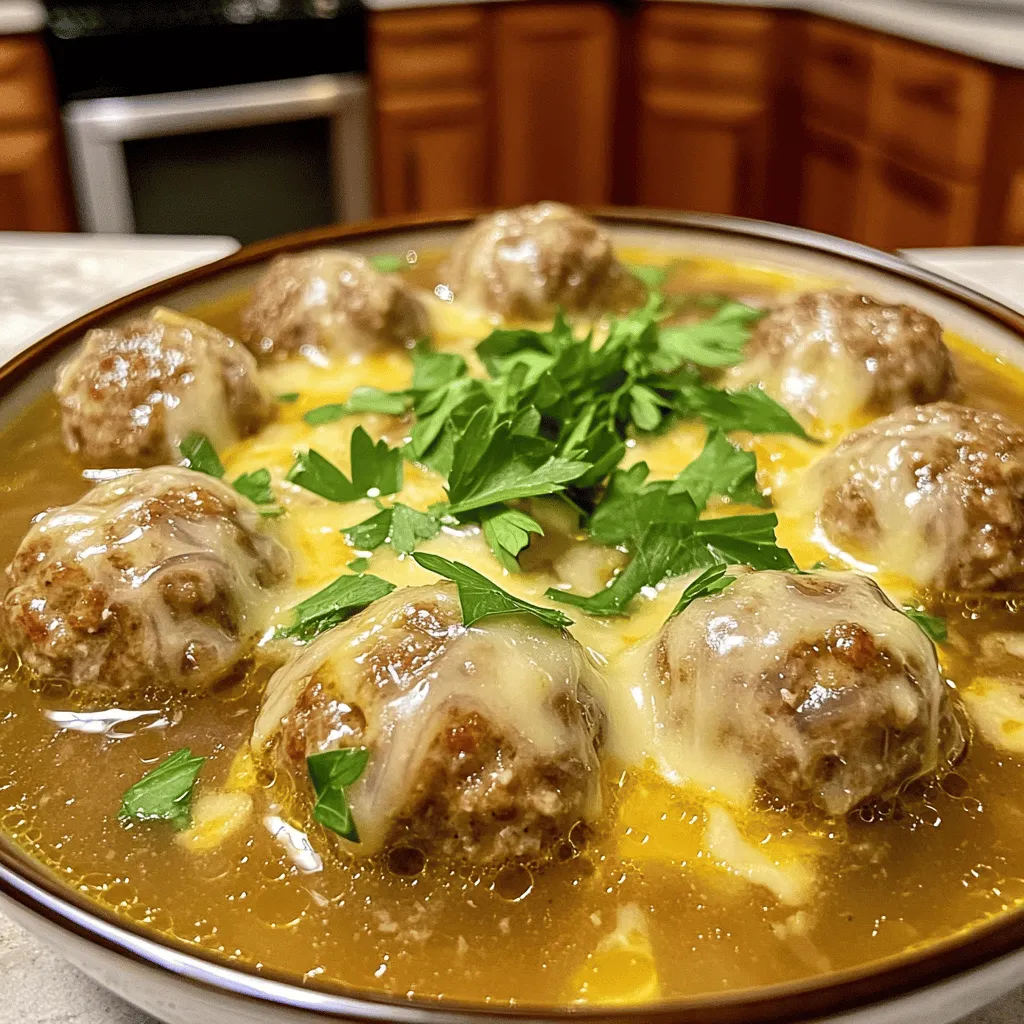 French Onion Meatballs Hearty and Flavorful Dish