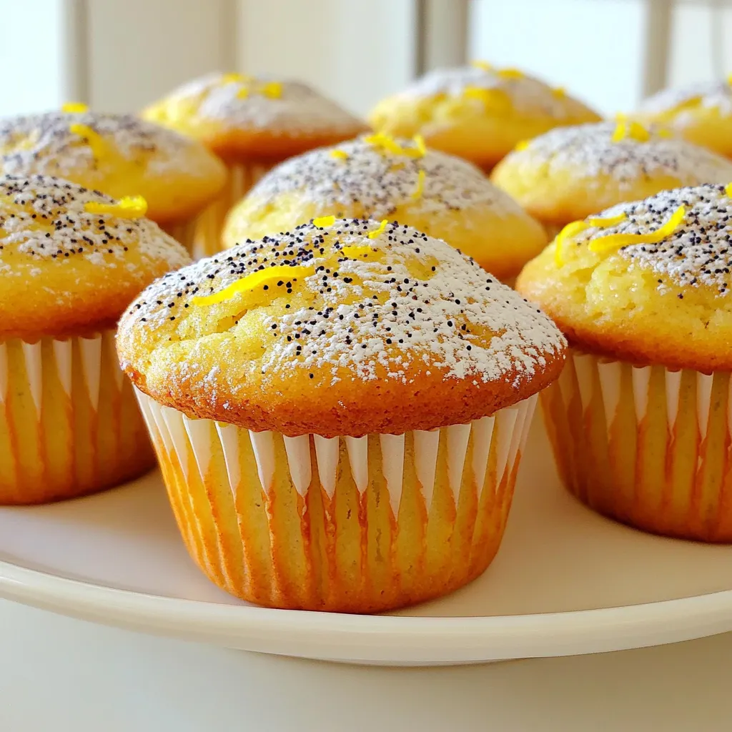 Bakery Style Lemon Poppy Seed Muffins Delightful Treat