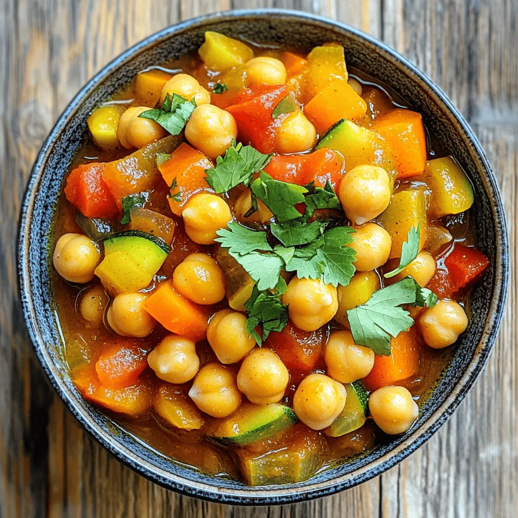 Savory Slow Cooker Moroccan Chickpea Stew Delight