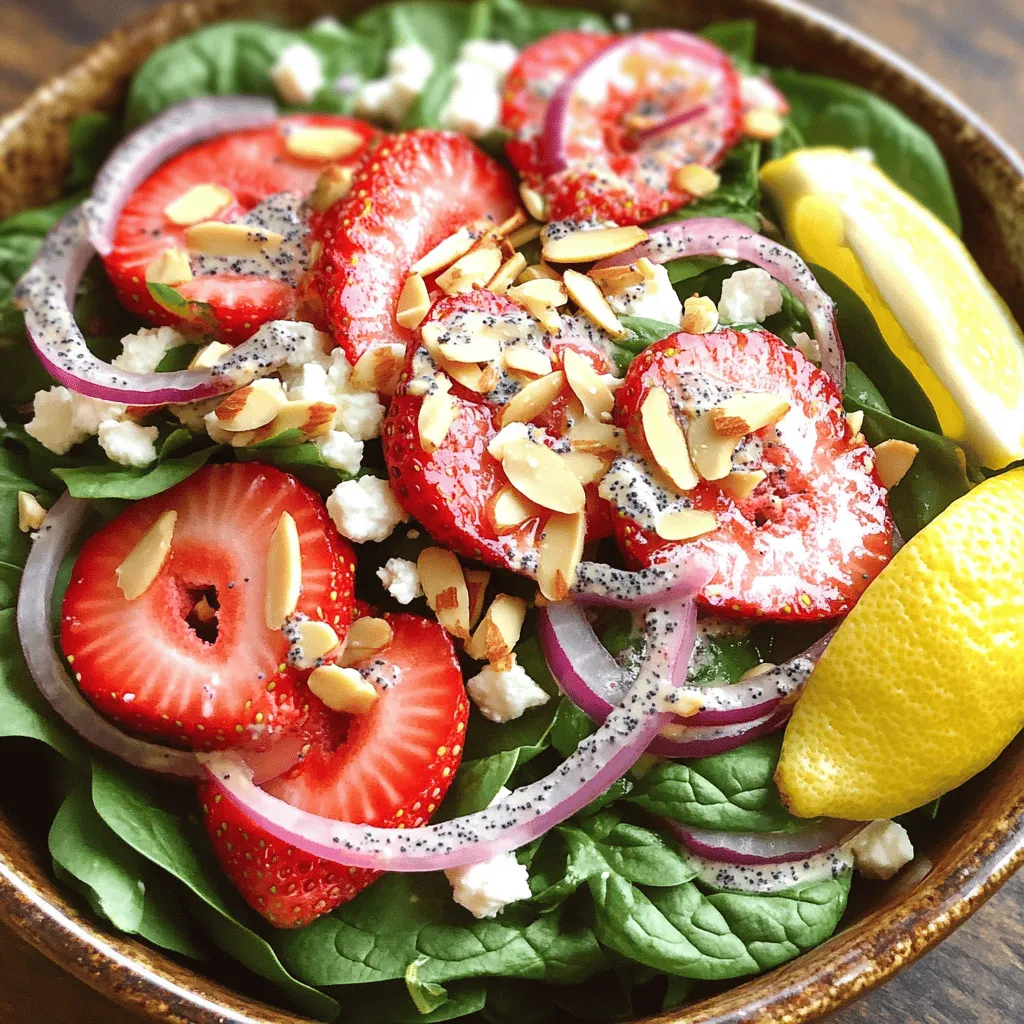 Strawberry Spinach Salad with Poppy Seed Dressing Recipe