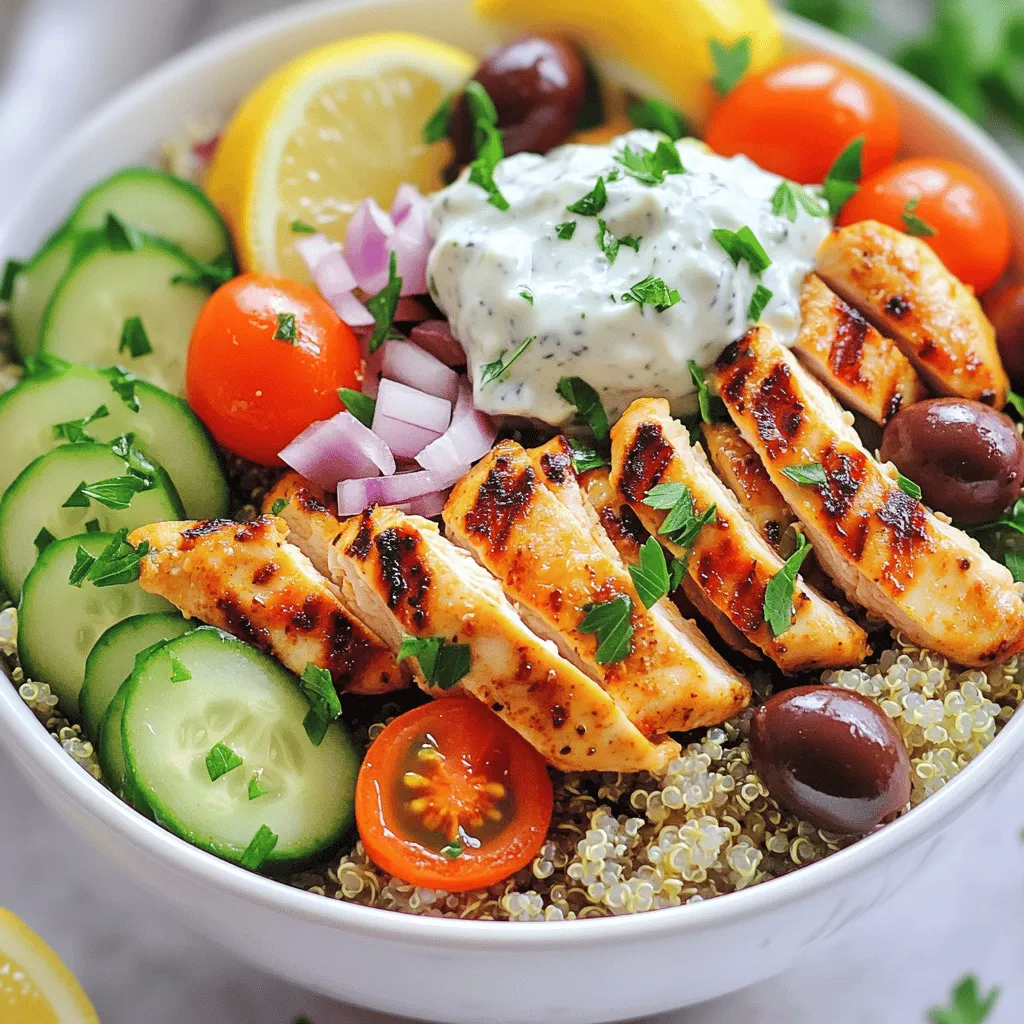 Greek Chicken Gyro Bowls Flavorful and Healthy Meal