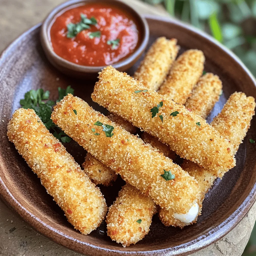 Crispy Air Fryer Mozzarella Sticks Easy Snack Recipe