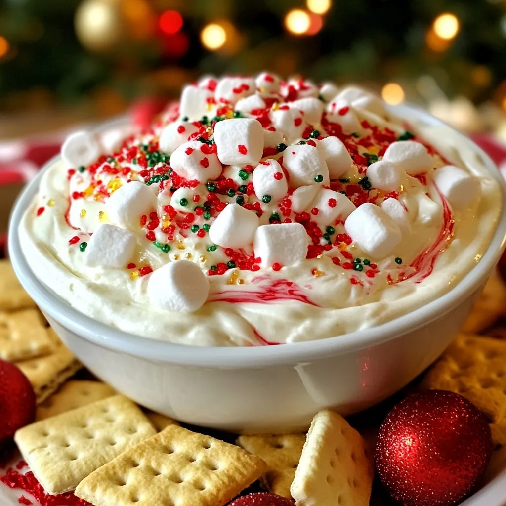 Christmas Peppermint Fluff Dip Festive and Easy Treat