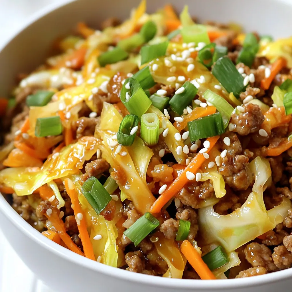Egg Roll in a Bowl Tasty and Quick Weeknight Meal