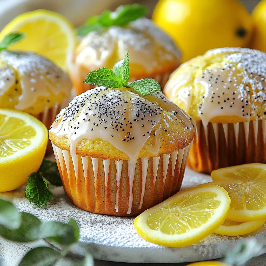 Bakery-Style Lemon Poppy Seed Muffins Delightful Recipe