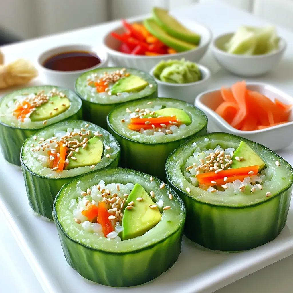 Cucumber Sushi Rolls Fresh and Flavorful Delight