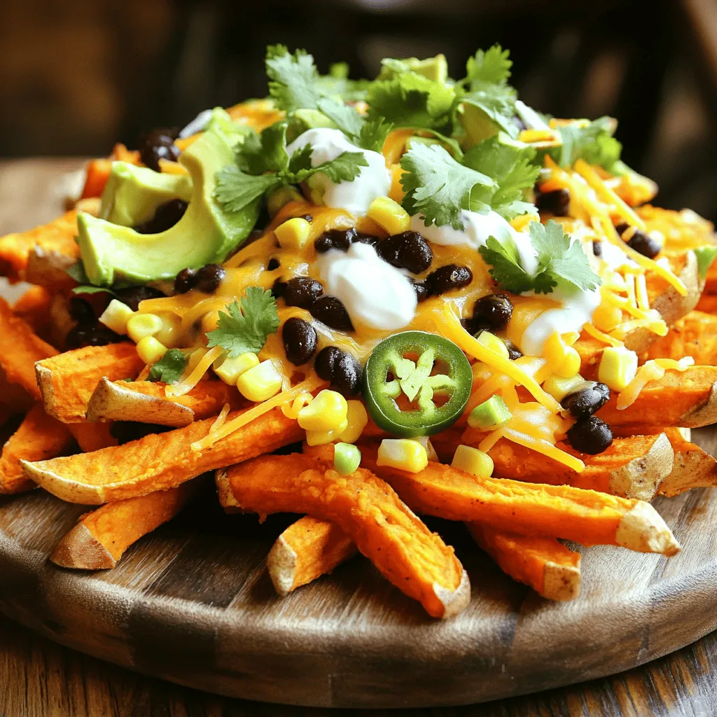 Loaded Sweet Potato Fries Crispy and Flavorful Snack