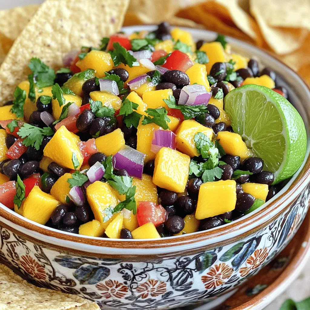 Mango Black Bean Salsa Vibrant and Flavorful Dish