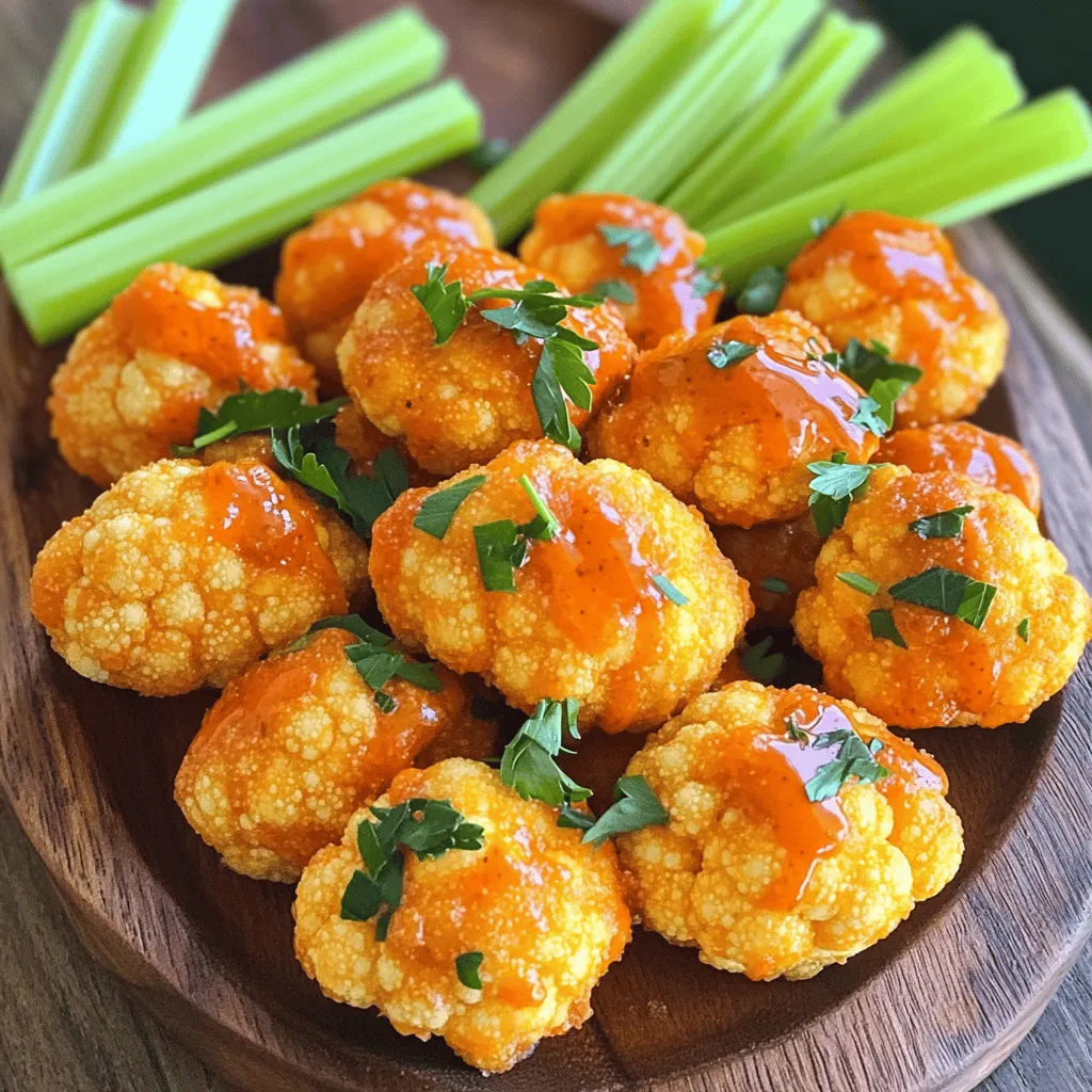 Crispy Buffalo Cauliflower Bites Easy and Flavorful Snack