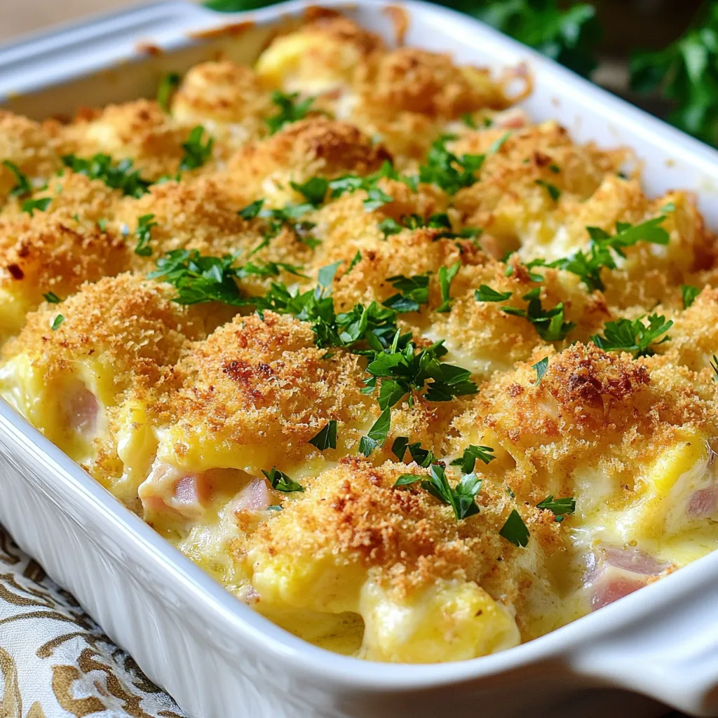 Savory Chicken Cordon Bleu Casserole Easy and Tasty