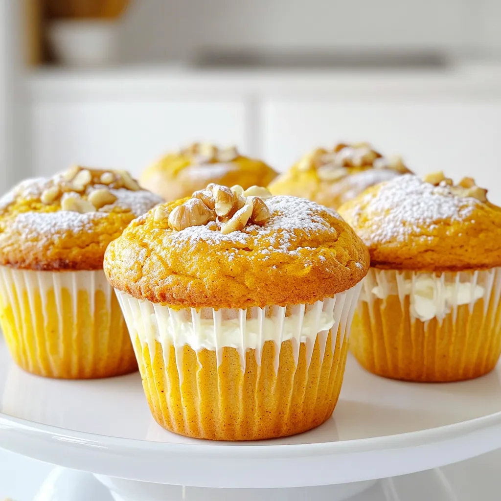 Bakery Style Pumpkin Cream Cheese Muffins Delight