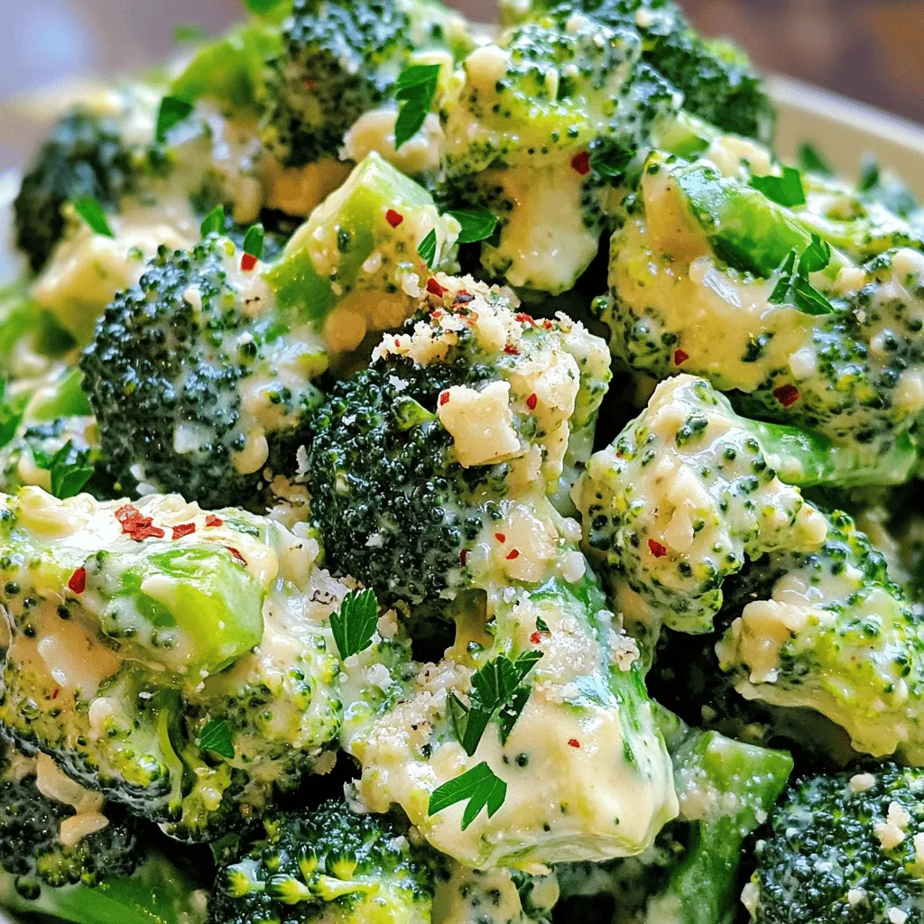 Creamy Garlic Parmesan Broccoli Easy and Flavorful Side