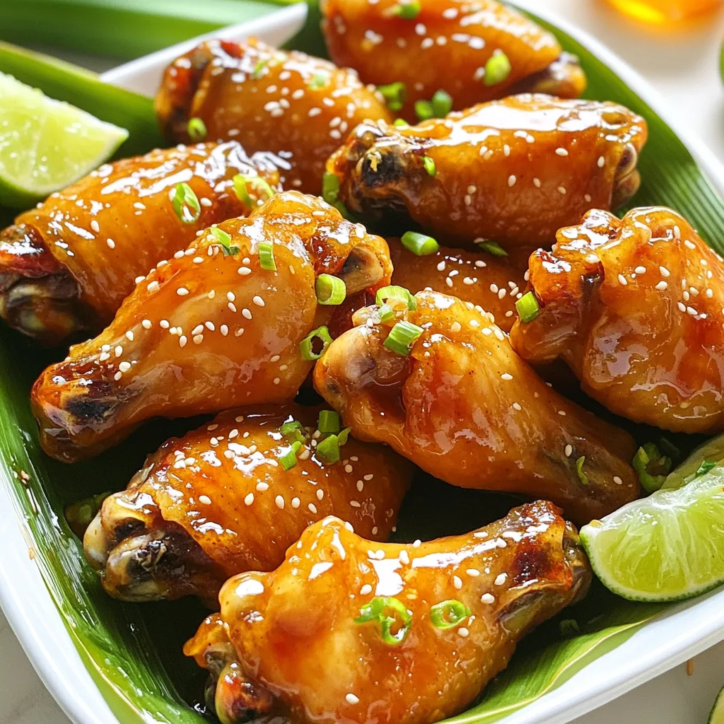 Air Fryer Honey Garlic Chicken Wings Flavorful Treat