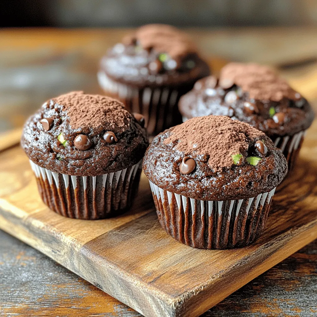 Chocolate Zucchini Muffins Delightful and Easy Recipe