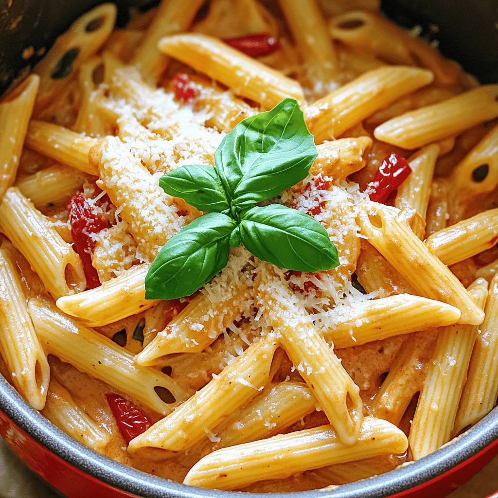 One-Pot Creamy Roasted Red Pepper Pasta Delight