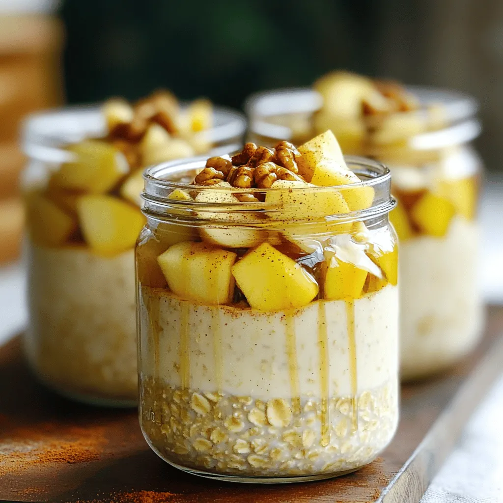 Maple Cinnamon Overnight Oats Creamy and Delicious Mix