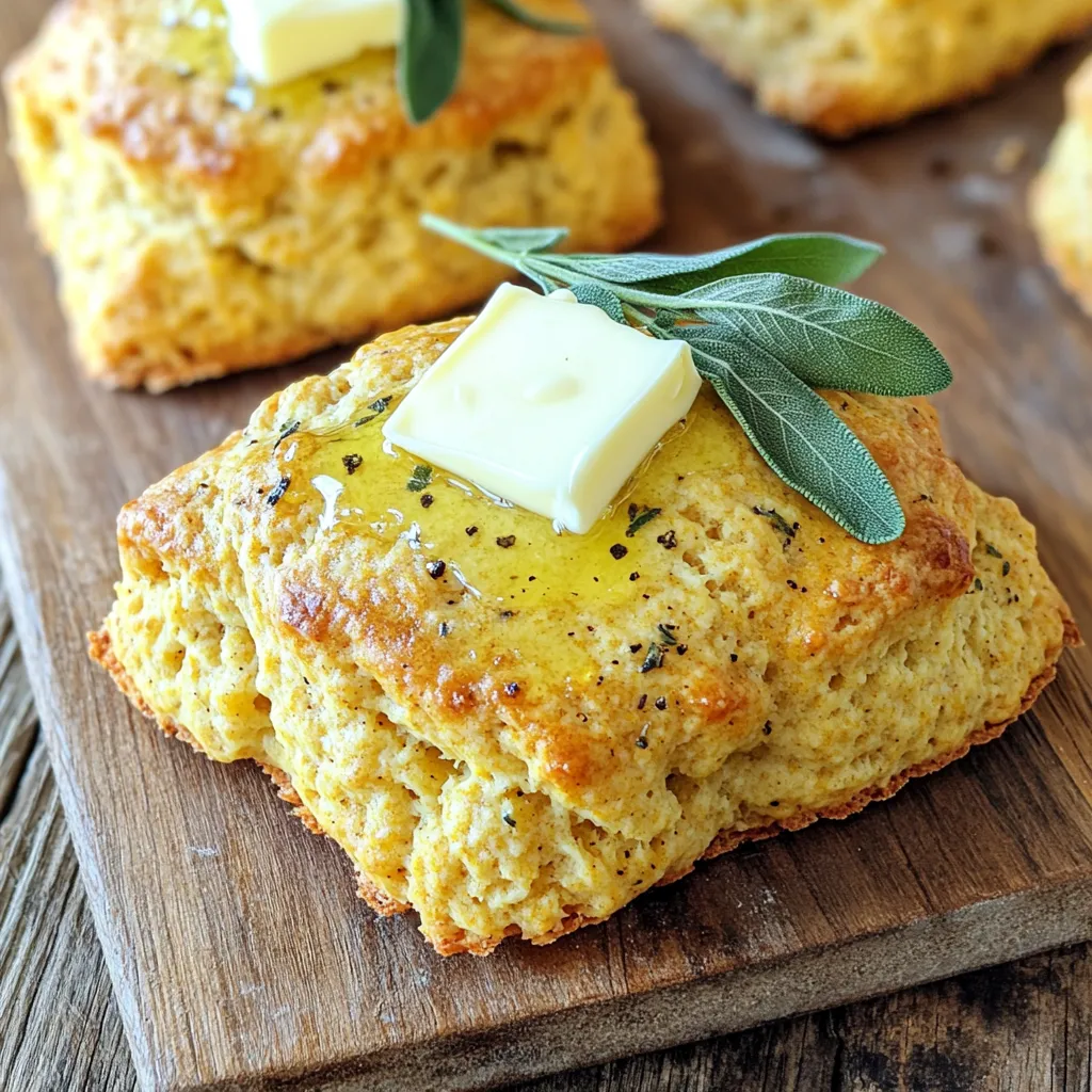 Savory Pumpkin and Sage Scones Fluffy and Tasty Treat