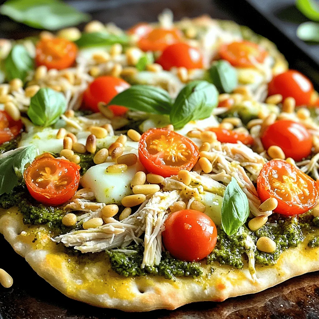 Pesto Chicken Flatbread Flavorful and Quick Meal