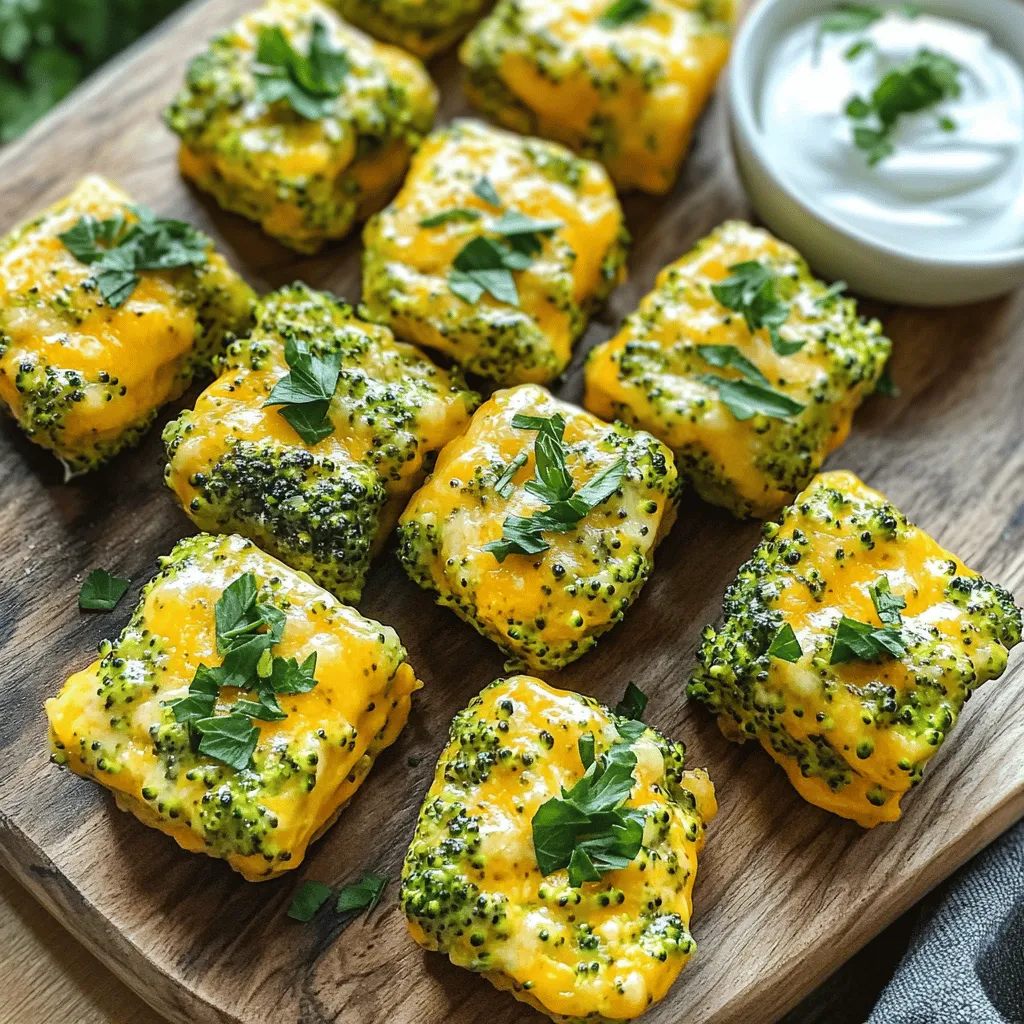 Healthy Broccoli Cheddar Bites Flavorful Snack Delight