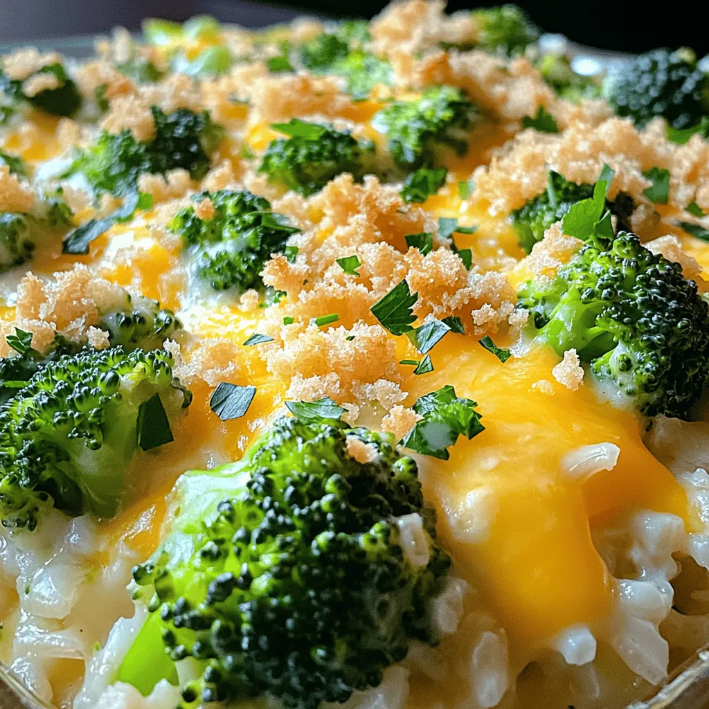 Cheesy Broccoli Rice Casserole Flavorful Family Meal
