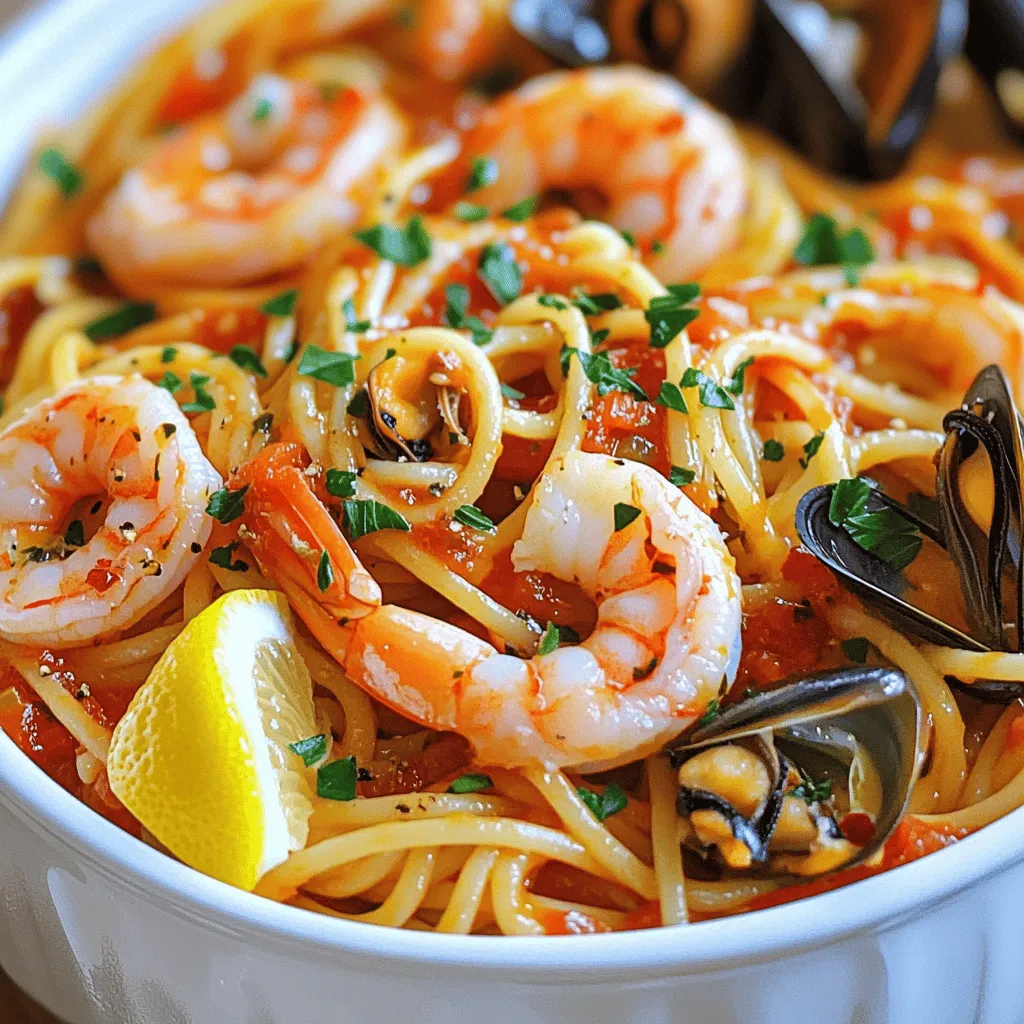 Seafood Pasta with Shrimp and Mussels Flavorful Dish