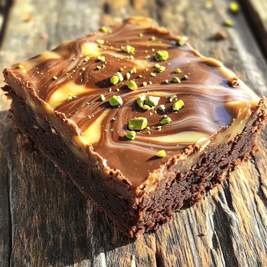 Pistachio Kunafa Brownie Delightful and Easy Recipe