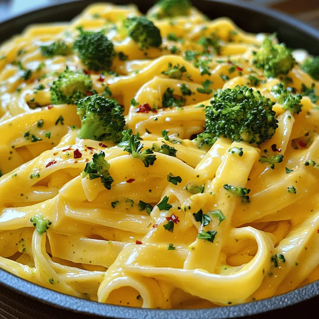 Creamy Broccoli Cheddar Pasta Delicious and Simple Dish