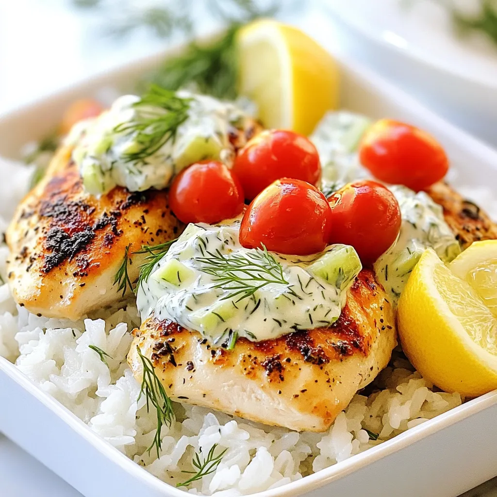 Dump-and-Bake Chicken Tzatziki Rice Simple Delight
