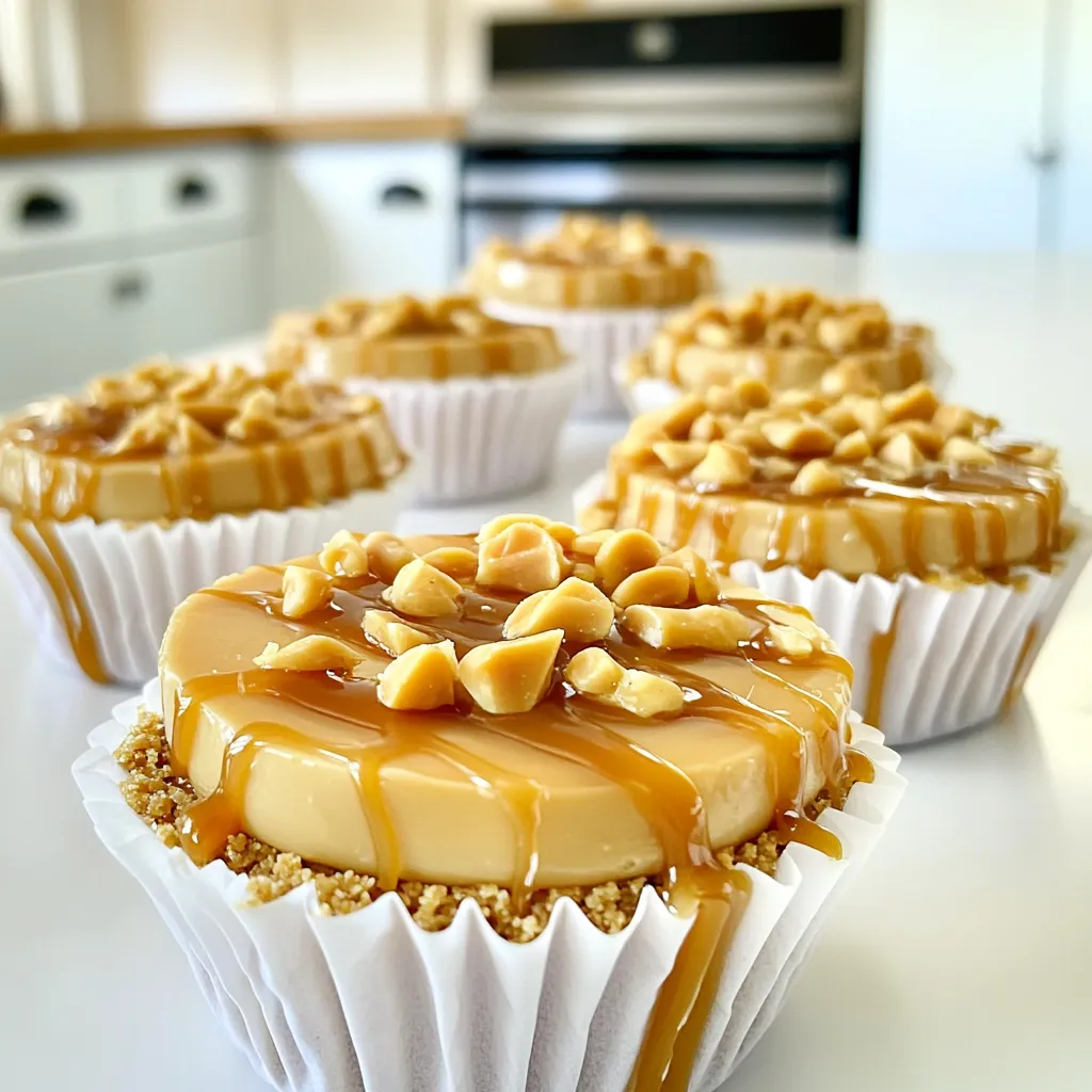 No-Bake Caramel Peanut Butter Pie Cups Delight