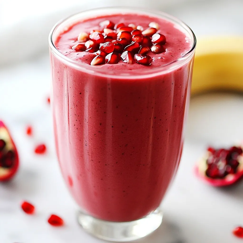 Pomegranate Power Smoothie Delicious and Healthy Drink