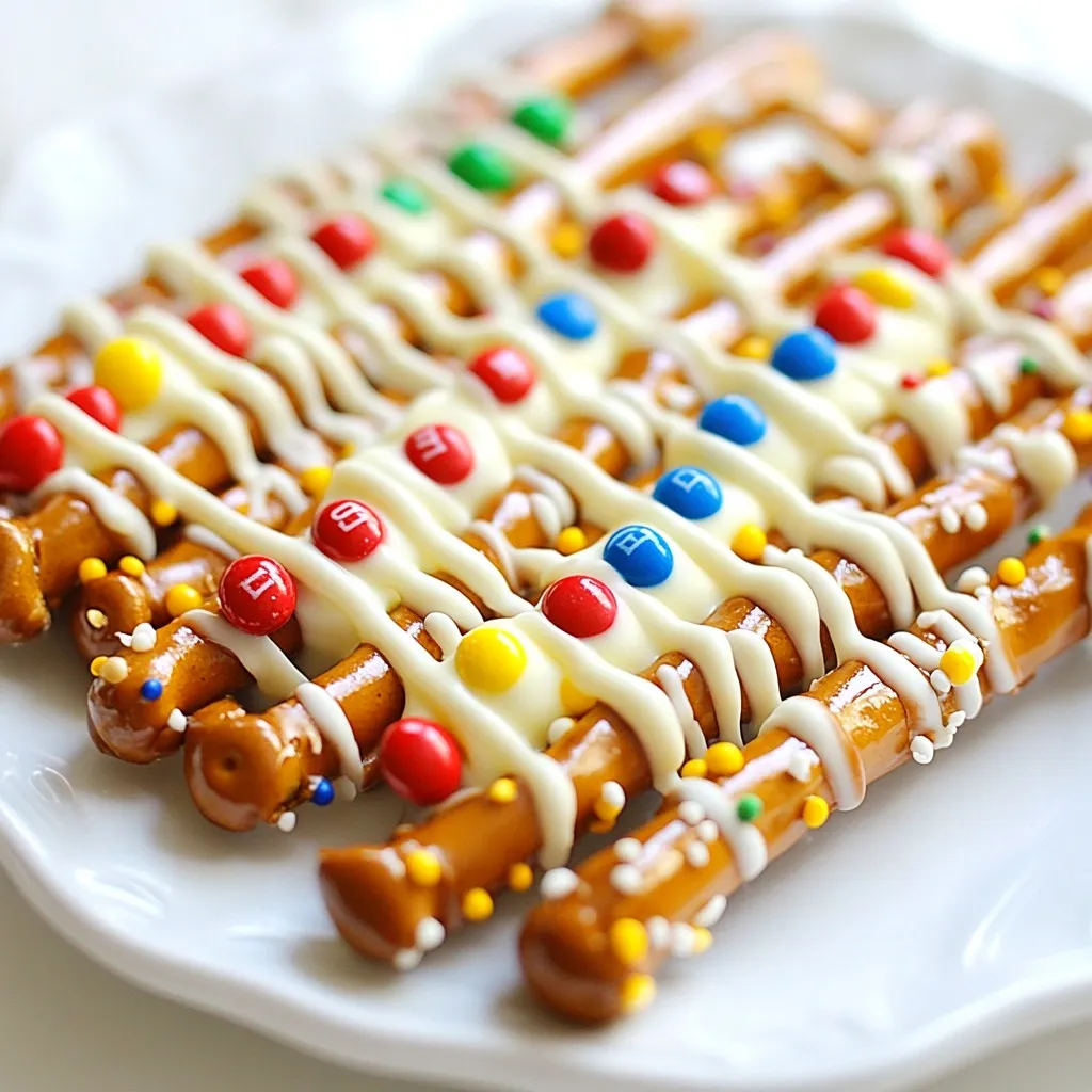 Christmas Lights Pretzel Rods Festive and Fun Treats