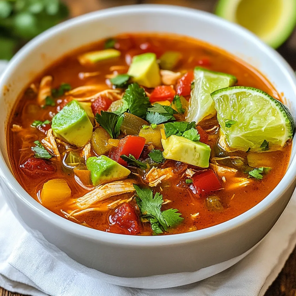 Chicken Enchilada Soup Flavorful and Easy Recipe