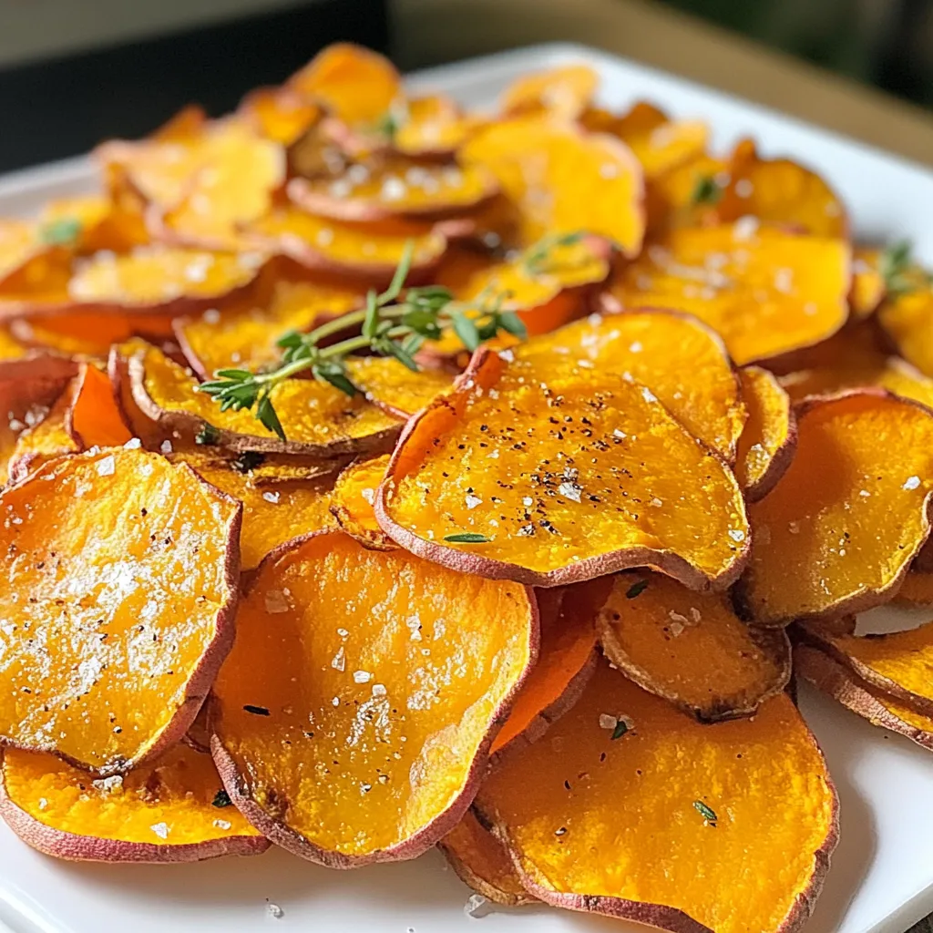 Air Fryer Crispy Sweet Potato Chips Delightful Snack